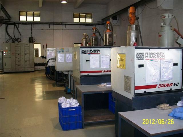 Injection moulding machines at Electroplast